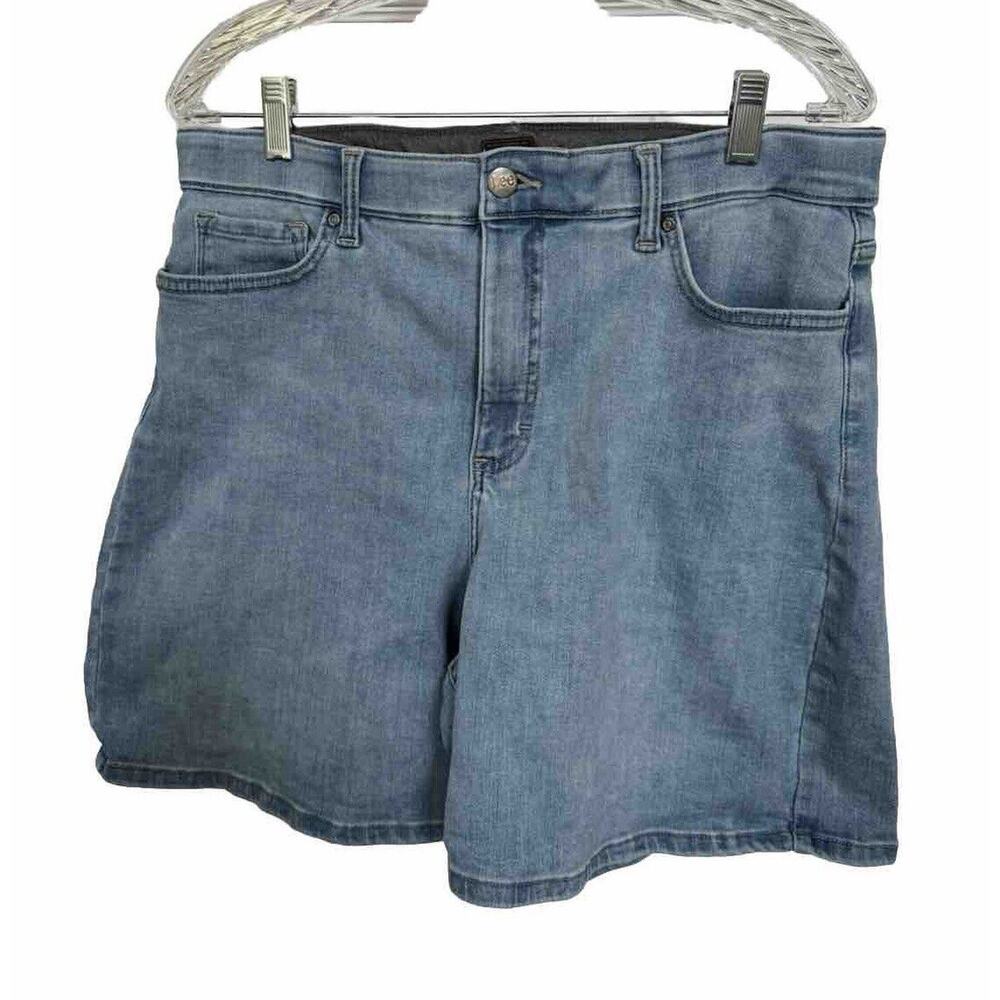 Riders Lee Elastic Waist Stretch Shorts Women 14 Medium Summer Spring Mom Granny